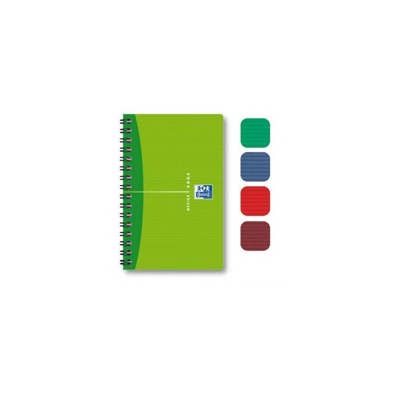 OXFORD Carnet spiralé Essentials 9x14, 100 pages 5x5. Couverture carte  souple assortie