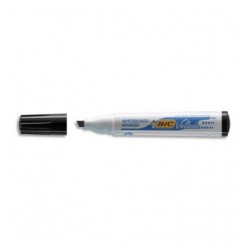 BIC Marqueur permanent pointe biseau corps plastique encre à base d'alcool  Noire